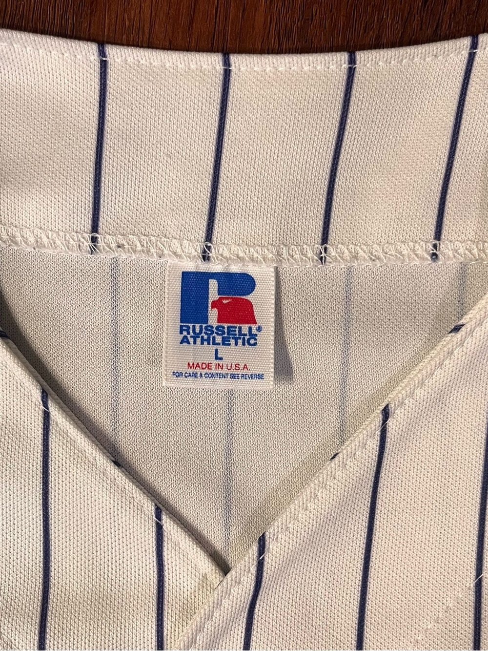 Vintage Arizona Diamondbacks Jersey Pinstripe Russell MLB 90s Large Made In USA - Picture 3 of 7